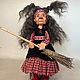 Бабуся-Ягуся. Интерьерная кукла. Larsen.dolls. Ярмарка Мастеров.  Фото №6