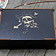 Leather passport cover with a Pirate anchor pattern. Passport cover. SUNGAZER leather products. My Livemaster. Фото №5