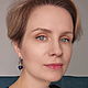 Серьги из керамических бусин «Синие шарики». Серьги классические. Ольга Кугаевская (Bijoy). Ярмарка Мастеров.  Фото №5