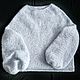 Заказать Джемперы  " ALICE" св серый ( джемпер, свитер вяз). Ирина(shvilinka.knit). Ярмарка Мастеров. . Джемперы Фото №3
