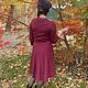 Burgundy. Knitted dress. Vintage dresses. Antik Boutique Love. Ярмарка Мастеров.  Фото №6