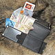 Black.  Just Black.  Compact wallet. RFID. Wallets. Joshkin Kot. My Livemaster. Фото №6
