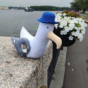 Куклы и игрушки ручной работы. Ярмарка Мастеров - ручная работа Мягкие игрушки: Чайка Софья. Handmade.