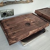 Для дома и интерьера handmade. Livemaster - original item Shepherd Yin Yang Wooden Tray for Tea Ceremony. Handmade.