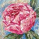 Mini painting peony flower oil painting peonies. Pictures. Colibri Art - Oil Painting. Online shopping on My Livemaster.  Фото №2