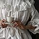 Льняное платье "Джульетта" в белом цвете. Платья. iva olinen home. Ярмарка Мастеров.  Фото №5