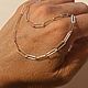 Цепь / чокер из серебра с регулировкой длины 41 см. Цепочка. Newstylejewelry. Ярмарка Мастеров.  Фото №4