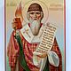 Икона Святой Спиридон епископ  Тримифунтский, Иконы, Калуга,  Фото №1