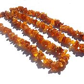 Beads amber natural stone amber necklace honey cognac