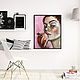 Order Girl and Apple, bedroom painting, oil on canvas. myfoxyart (MyFoxyArt). Livemaster. . Pictures Фото №3