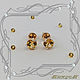 Stud earrings 'Heart-m' gold 585, citrines. Earrings. MaksimJewelryStudio. My Livemaster. Фото №5