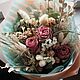Букет из сухоцветов с розами, Букеты, Москва,  Фото №1