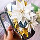 Кружка с белоснежной пуансеттией. Кружки и чашки. Flowerdecor337. Ярмарка Мастеров.  Фото №6