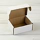 Коробка 12,5х10х5,5 см из плотного картона, белая. Коробки. Упакуй-ка. Ярмарка Мастеров.  Фото №4