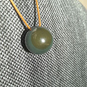 Украшения handmade. Livemaster - original item Jasper pendant ball 21 mm with an eye. Handmade.