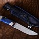 Handmade knife made of Damascus steel ' Irbis'. Knives. zlathunter. My Livemaster. Фото №4