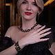 Браслет «Black lily». Браслет из бусин. Olga Kokina_jewelry. Ярмарка Мастеров.  Фото №6