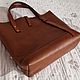 Кожаная сумка - шоппер. Сумка-шоппер. ALEX FLAIR • leather goods. Ярмарка Мастеров.  Фото №5