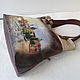 Order Custom painted leather bag for Vera Charles bridge Prague. Innela- авторские кожаные сумки на заказ.. Livemaster. . Classic Bag Фото №3