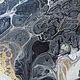  Картина в интерьер черный, белый, золото. Абстракция, круглый. Картины. FLARTINA. Ярмарка Мастеров.  Фото №4
