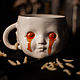 Кружка ручной работы на Хэллоуин - Бригита (Halloween), Кружки и чашки, Москва,  Фото №1