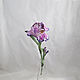 Ceramic iris on the stem