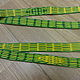 Belt. Green-yellow belt, woven on planks. Russian belt. Belts and ribbons. Chertogi Bjork. Online shopping on My Livemaster.  Фото №2