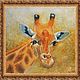 Giraffe painting, oil painting on potali. Pictures. Kind paintings by Irina Belozerova. My Livemaster. Фото №5