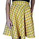  Yellow plaid linen skirt with inner pockets. Skirts. silk fairy tale. Online shopping on My Livemaster.  Фото №2
