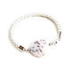 Opal bracelet, silver leather bracelet white, leather bracelet, Bead bracelet, Moscow,  Фото №1