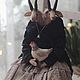  Коляда. Двухголовая коза. Интерьерная кукла. Ирина Сайфийдинова (textileheart). Ярмарка Мастеров.  Фото №4