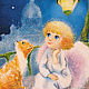 The angel and Red cat painting Reproduction. Pictures. KapustinaArt. Online shopping on My Livemaster.  Фото №2