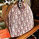 Винтаж: Сумка Christian Dior Trotter Boston Style из холста и кожи. Сумки винтажные. Chic bags. Ярмарка Мастеров.  Фото №5