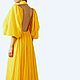 Жёлтое лёгкое платье. Платья. Mello - бутик ателье. Интернет-магазин Ярмарка Мастеров.  Фото №2