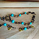  Set of Turquoise necklace and Earrings. Necklace. Rimliana - the breath of the nature (Rimliana). My Livemaster. Фото №6