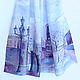 Batik scarf 'Petersburg watercolor' silk NAT. Scarves. Handpainted silk by Ludmila Kuchina. Online shopping on My Livemaster.  Фото №2