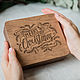 Заказать Wooden box with magnetic lid with engraving. Yuliya Vrublevskaya (vrublevsky-j). Ярмарка Мастеров. . Packing box Фото №3