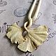 Hairpin "Ginkgo Leaf" from Dalbergia wood, Hairpin, Sochi,  Фото №1