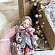 Ватная игрушка «Девочка с санками». Елочные игрушки. Лариса КолАржова  КОШКИН ДОМ (kolarzhova). Ярмарка Мастеров.  Фото №5