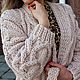 Schemes for knitting: Description of knitted cardigan Heart large knit. Knitting patterns. Kardigan sviter - женский вязаный свитер кардиган оверсайз. Online shopping on My Livemaster.  Фото №2