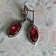 Серьги: Гранат розовый. Серьги классические. Светлана Silver&Jewel. Ярмарка Мастеров.  Фото №4