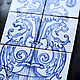 Керамическое панно на стену азулежу (azulejo). Декор. tatyanalastochkaart. Ярмарка Мастеров.  Фото №5