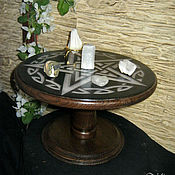 Фен-шуй и эзотерика handmade. Livemaster - original item Altar table PENTACLE, natural wood, collapsible. Handmade.