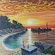 Картина маслом на холсте морской пейзаж, Картины, Москва,  Фото №1