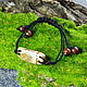 Bracelet made of jasper and red obsidian ' Music of the dunes'. Cord bracelet. kvk1. Online shopping on My Livemaster.  Фото №2