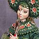 Авторская кукла Царевна Лягушка. Будуарная кукла. Людмила Заитениди. Ярмарка Мастеров.  Фото №9