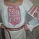 Children's shirt with embroidery in a traditional style. Costume for the stage.(01), People\\\'s shirts, Kemerovo,  Фото №1