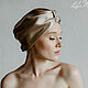 Silk turban for hair the color of coffee with milk, Turban, Moscow,  Фото №1
