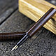 Diplomat fountain pen made of tiger ash in a case, Handle, Moscow,  Фото №1