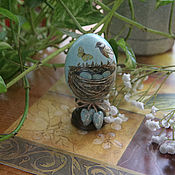 Сувениры и подарки handmade. Livemaster - original item Easter egg Presentiment of spring. Easter egg decoupage. Handmade.